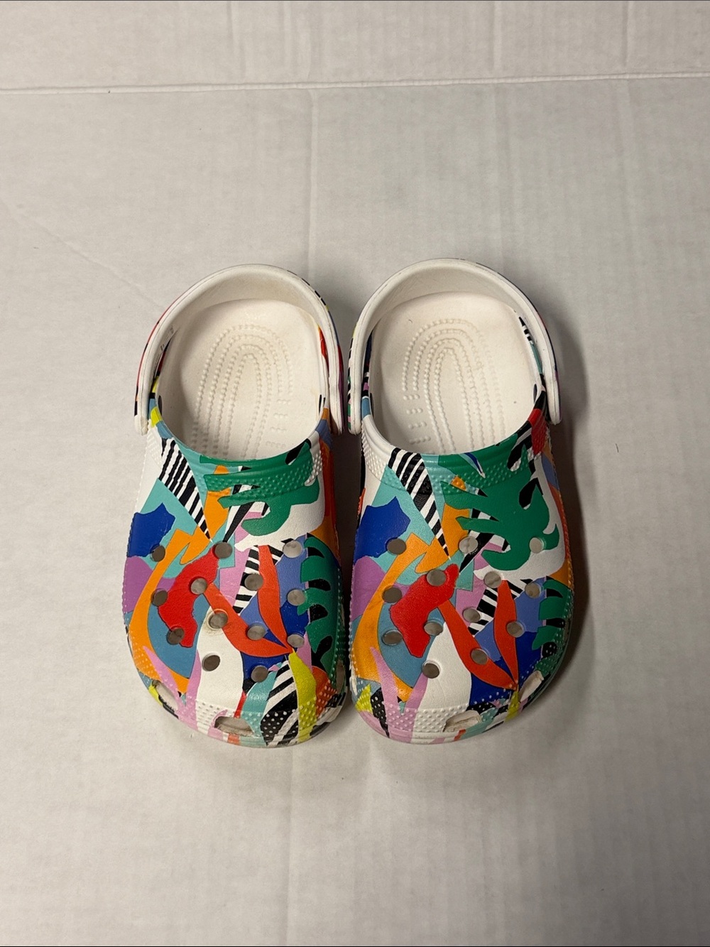 Crocs Kids Slip-On Clogs in Multicolor Print